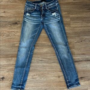 Buckle Women's Faded Blue Skinny Jeans